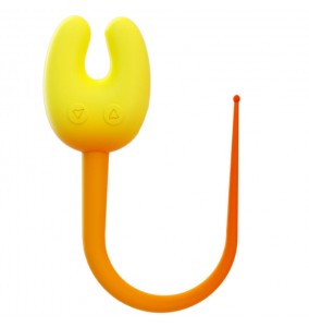 MizzZee - U-Shape Breast Clitoral Vibrator (Chargeable - Yellow)